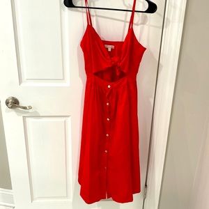 Size small red midi dress